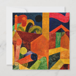 Klee - Liggande med Flaggor