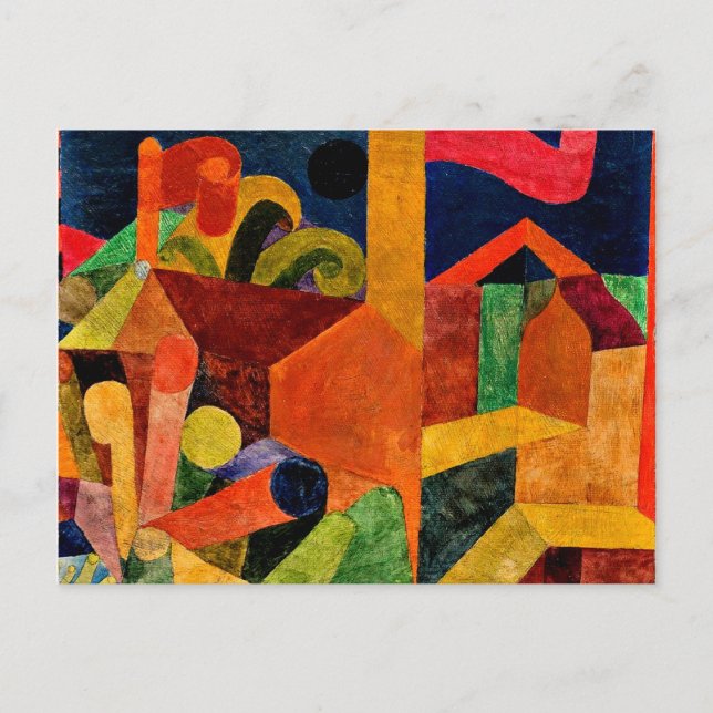 Klee - Liggande med Flaggor Vykort (Framsida)