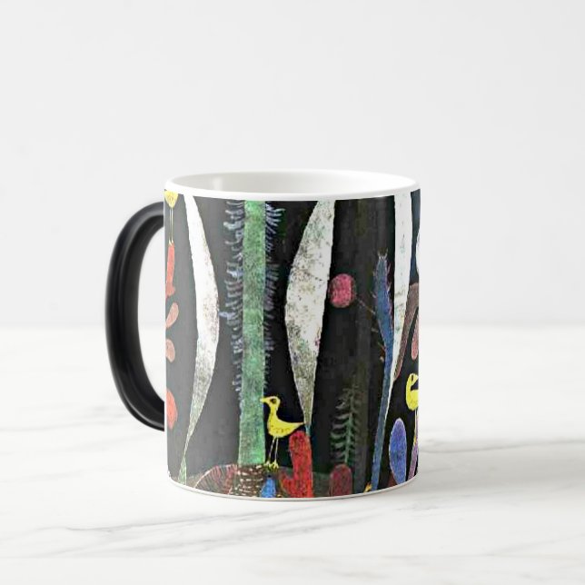 Klee - Liggande med Gult fåglar Magisk Mugg (Framsida vänster)