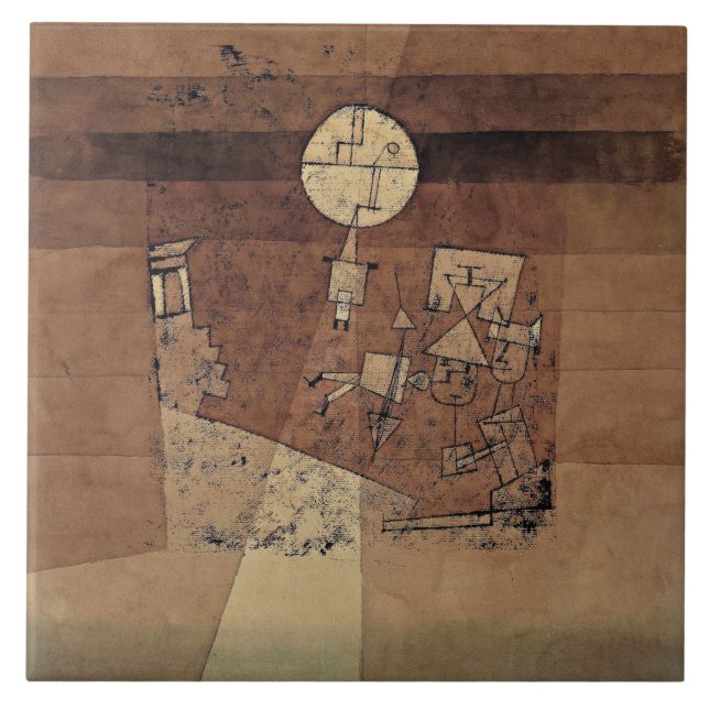 Klee - Måne Play Kakelplatta (Framsidan)