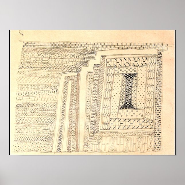 Klee - Mattor, abstrakt Poster (Framsidan)