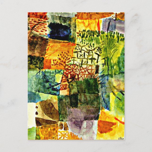 Klee - minnet av en Garden Vykort (Framsida)