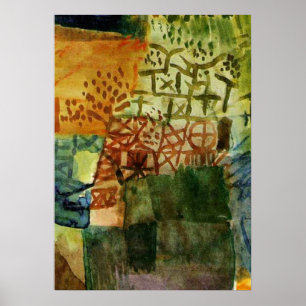 Klee: Minnet av en trädgård Poster