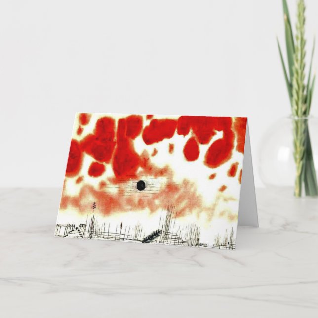 Klee - moln över Bor, Kort (Framsida)