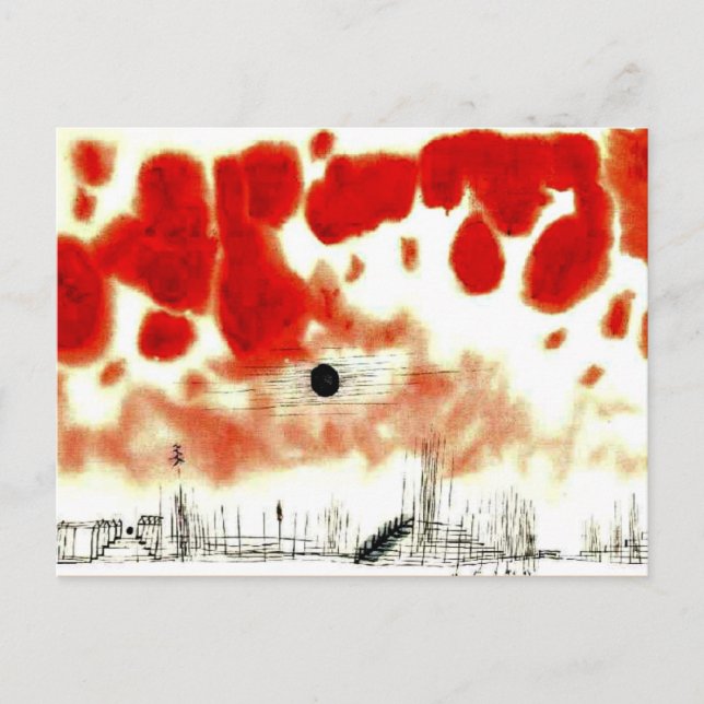 Klee - moln över Bor Vykort (Framsida)