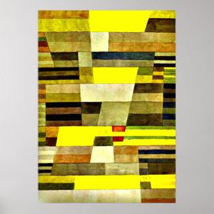 Klee - Monument, 1929-abstrakters teckning Poster