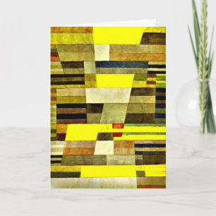 Klee - Monument, färgstarka abstrakter Kort