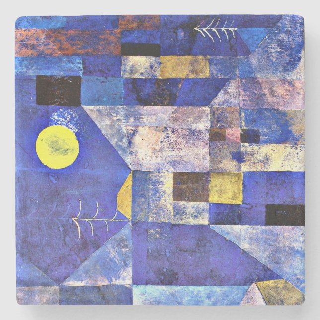 Klee - Moonlight, abstrakt art, Stenunderlägg (Framsidan)