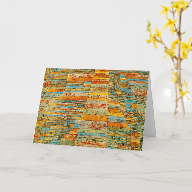 Klee - motorvägar och byar kort (Gul blomma)