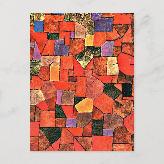 Klee - Mountain Village, Autumnal Vykort (Framsida)