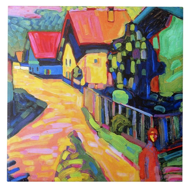 Klee - Murnau Street with Women, Kakelplatta (Framsidan)