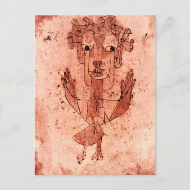 Klee - New Angel (Angelus Novus) Vykort (Framsida)