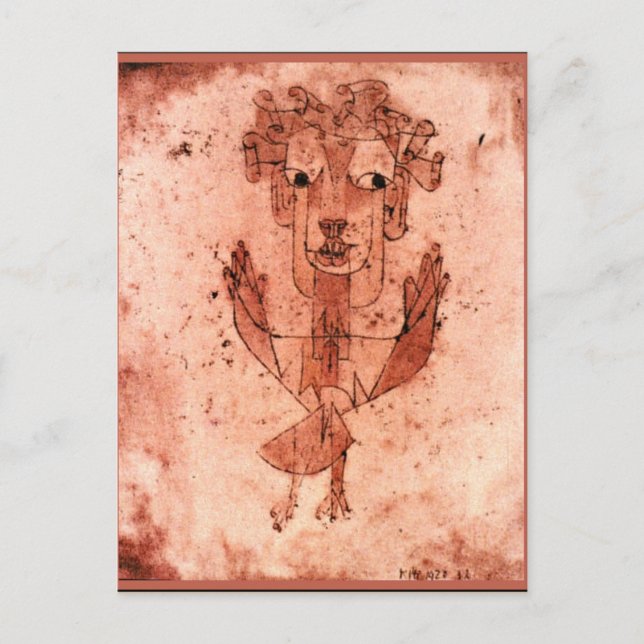 Klee - New Angel (Angelus Novus) Vykort (Framsida)