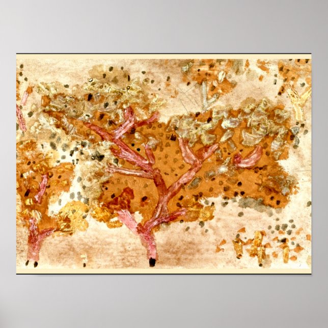 Klee - Old Träd , 1931 Poster (Framsidan)