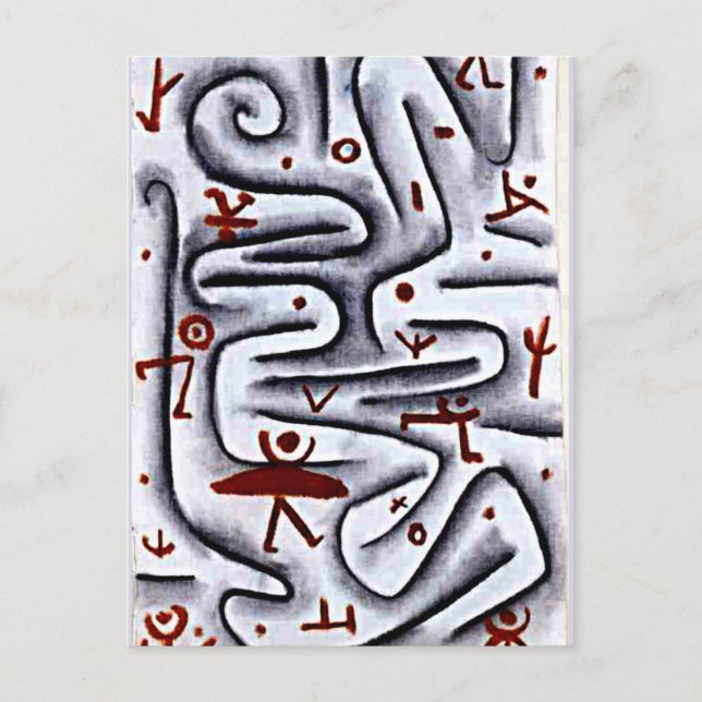 Klee - Område med hög sprit. Vykort (Framsida)