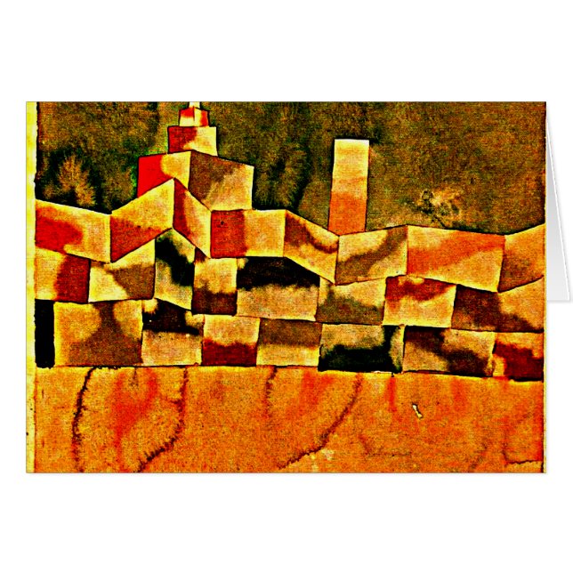Klee - Orientalarkitektur Hälsningskort (Framsidan Horizontal)