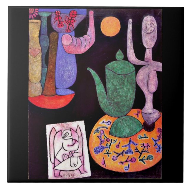 Klee - Otitled, still life, 1940. Kakelplatta (Framsidan)