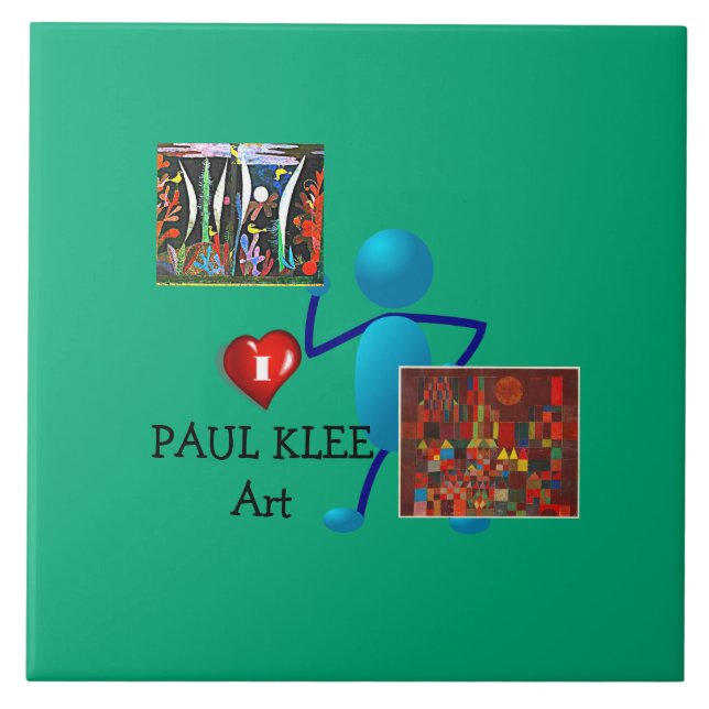 Klee - Paul Klee Art Kakelplatta (Framsidan)