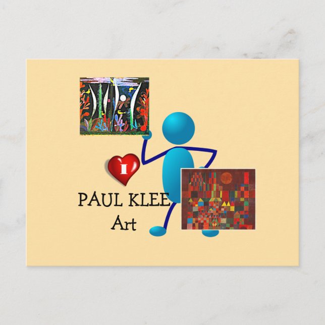 Klee - Paul Klee konst Vykort (Framsida)