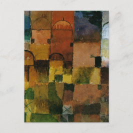 Klee - Red and White Domes-målning Vykort