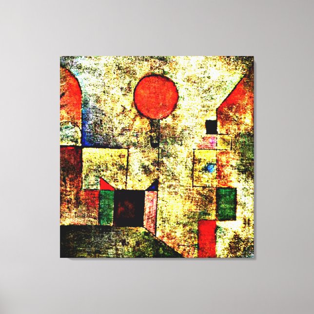 Klee - Red Balloon Canvastryck (Framsida)