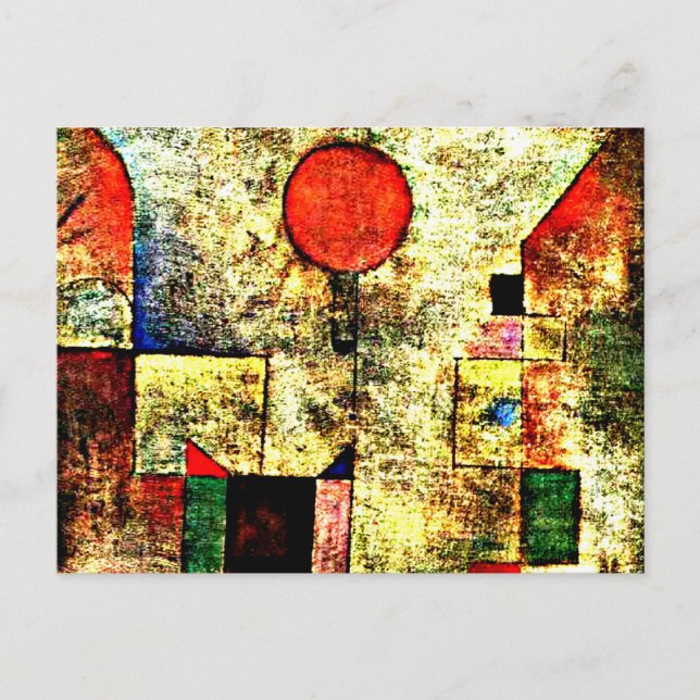 Klee - Red Balloon Helg Vykort (Framsida)