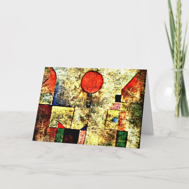 Klee - Red Balloon Kort (Framsida)