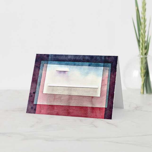 Klee - Reparation, målning av abstrakt, Kort (Framsida)