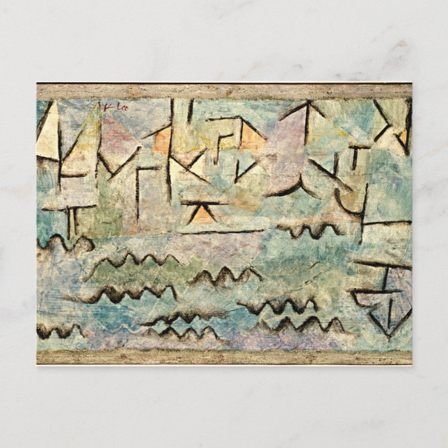 Klee - Rhine vid Duisburg, HD Vykort (Framsida)