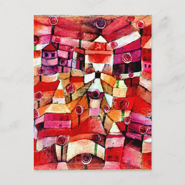 Klee - Ro Garden, 1920-grafik Vykort (Framsida)