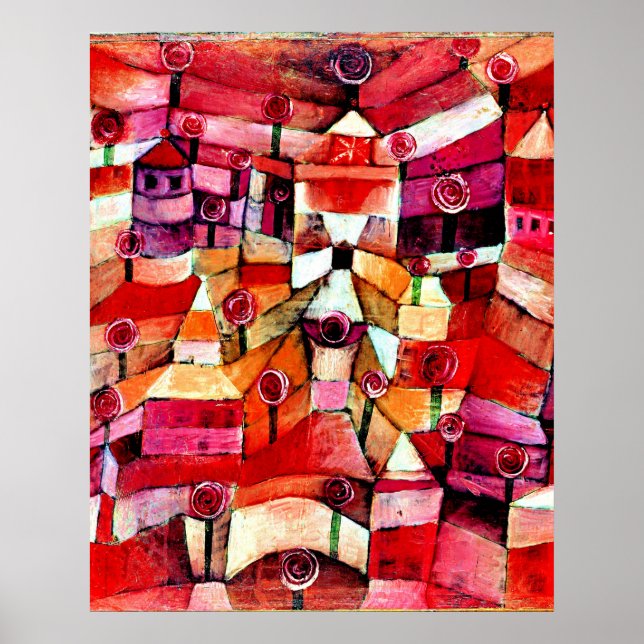 Klee - Rosenträdgård Poster (Framsidan)