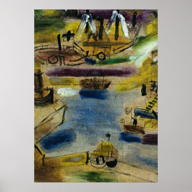 Klee - Small Harbour Scene Poster (Framsidan)