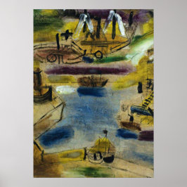 Klee - Small Harbour Scene Poster