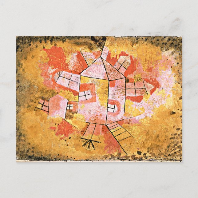 Klee - Snurrande hus Vykort (Framsida)