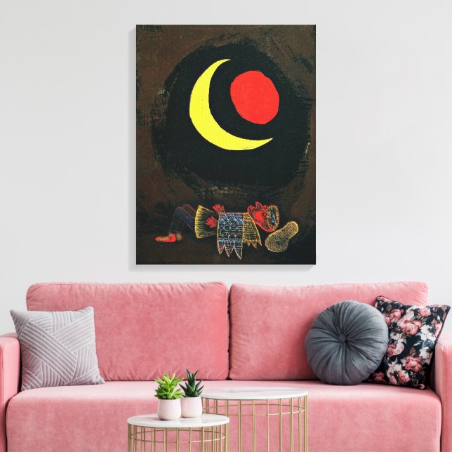 Klee - Stark dröm Canvastryck (Insitu (Vardagsrum))