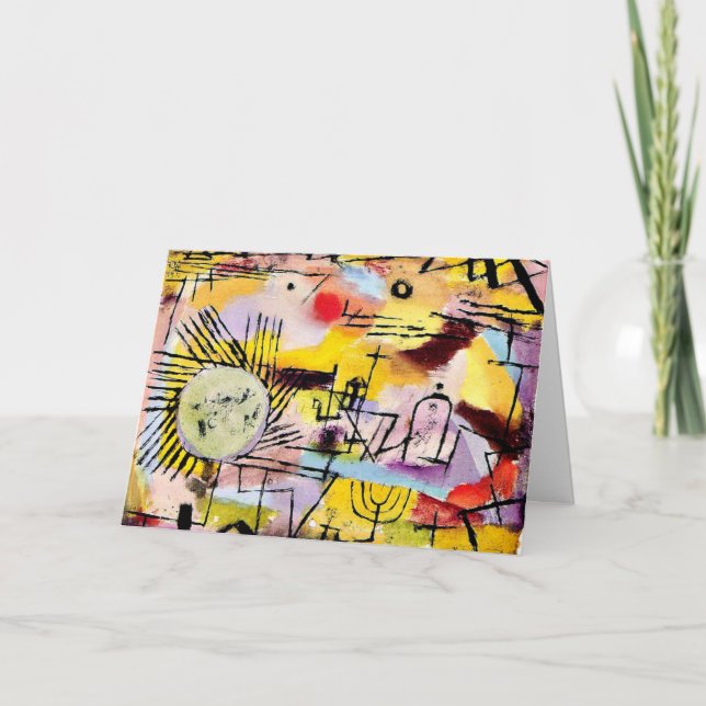 Klee - Stigning Sol, berömd Kort (Framsida)