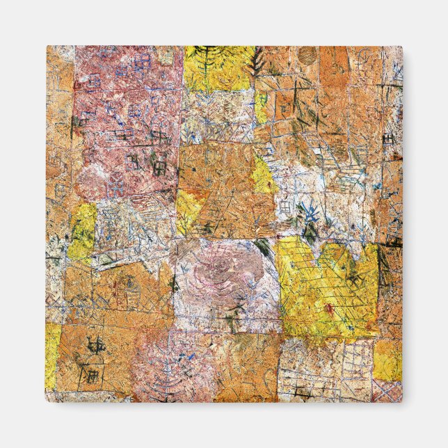 Klee - Suburban Idyll (trädgårdsstad idyll) Magnet (Framsidan)