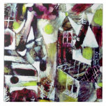 Klee - Swamp Legend Kakelplatta<br><div class="desc">Klee - Swamp Legend,  famous painting. Cubism artwork by Paul Klee,  1919. VIRGINIA5050* - Creative and unusual gifts for all occasions at www.zazzle.com/virginia5050* INTERNATIONAL GIFTS at zazzle.com/InternationalGifts,  Florida Gift Store at zazzle.com/FloridaGiftStore*,  RETIREMENT GIFT STORE at zazzle.com/RetirementGiftStore,  I LOVE GIFT STORE at zazzle.com/ILoveGiftStore,  and BIRTHDAY GIFT STORE at zazzle.com/BirthdayGiftStore*</div>