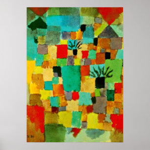 Klee - Sydtunisiska trädgårdar-1919 Poster