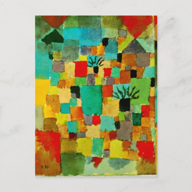 Klee - Sydtunisiska trädgårdar-1919 Vykort (Framsida)