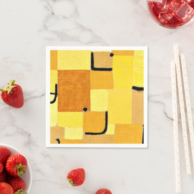 Klee - Tecken i Gult Pappersservett (Insitu)