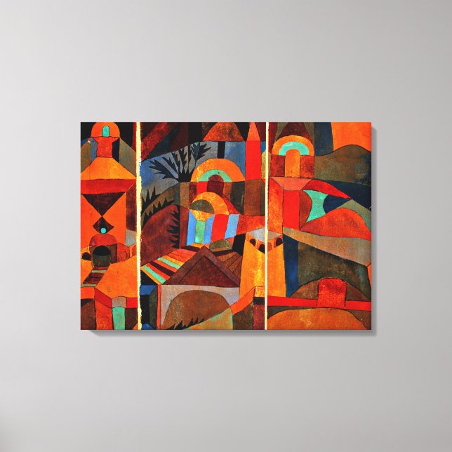 Klee - Temple Gardens Canvastryck (Framsida)