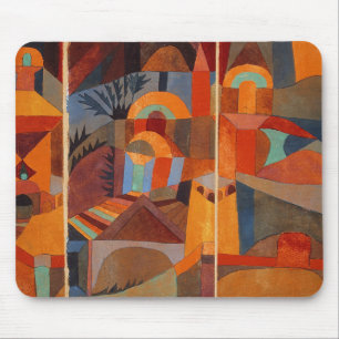 Klee Temple Gardens, färgstark Abstrakt Musmatta
