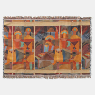 Klee Temple Gardens, färgstark Abstrakt Mysfilt