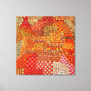 Klee - Town Castle Kr. Canvastryck