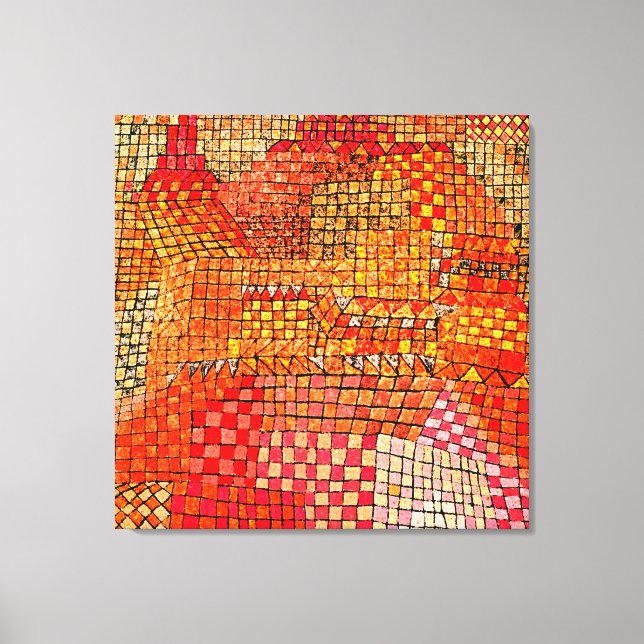 Klee - Town Castle Kr. Canvastryck (Framsida)