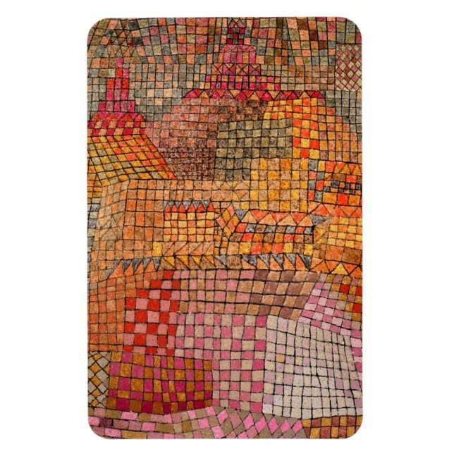 Klee - Town Castle Kr Magnet (Vertikal)