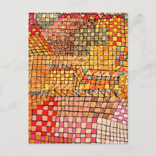 Klee - Town Castle Kr. Vykort (Framsida)