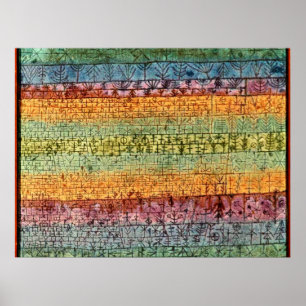 Klee - Träd Nursery, populära abstrakter Poster