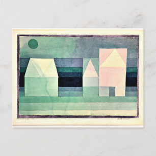Klee - tre hus vykort